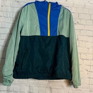 Multicolor Windbreaker Pullover